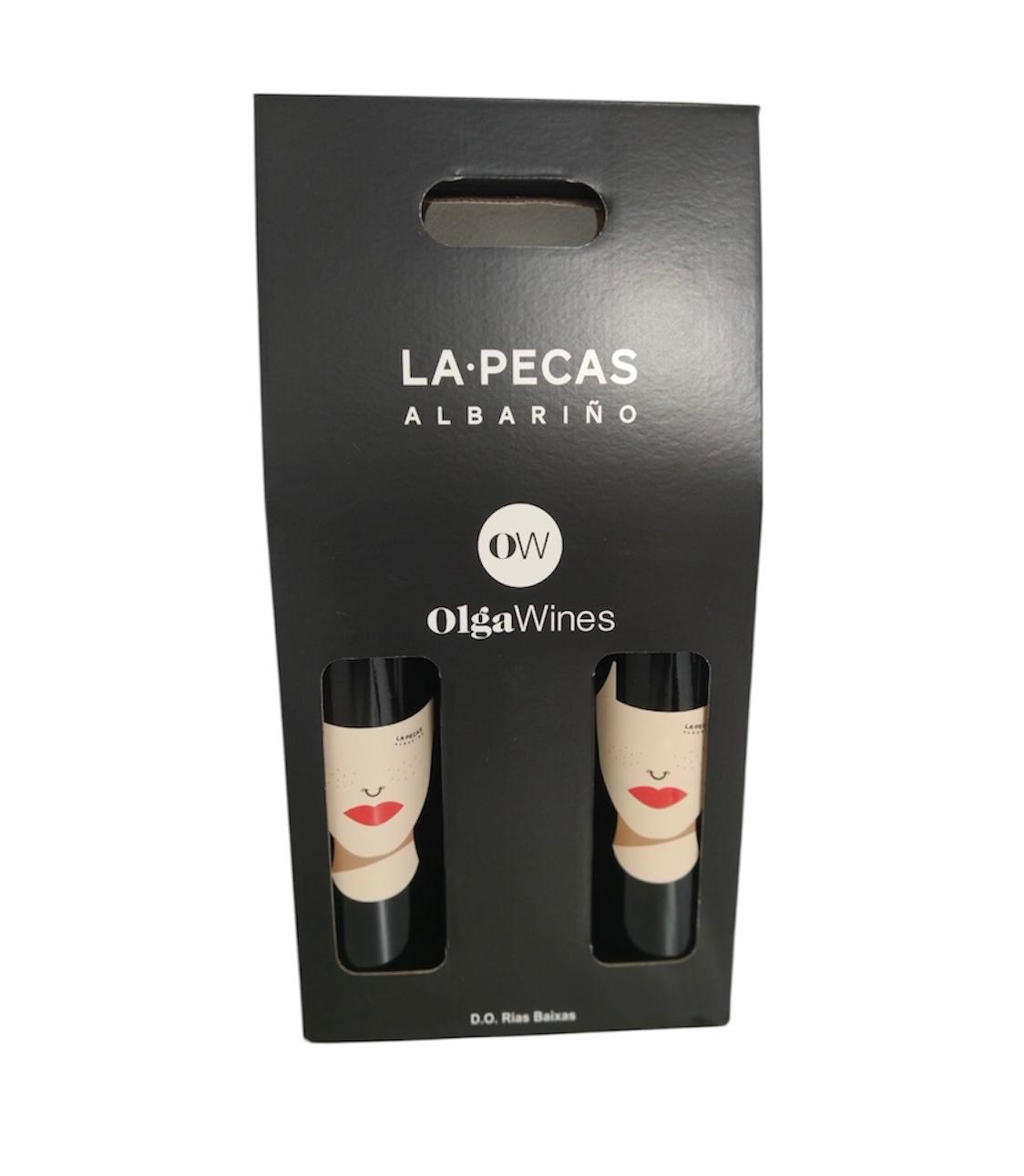 LA PECAS ALBARIÑO, 3 BOTELLAS DE 75 CL EN CAJA DE CARTÓN